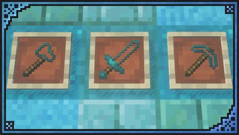 Clear Diamond Weapons Minecraft Texture Pack