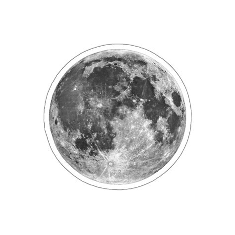 Full Moon Sticker, Moon Laptop Vinyl Cute Waterproof Tumbler Car Bumpe ...