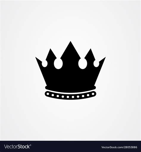 Crown icon symbol design Royalty Free Vector Image