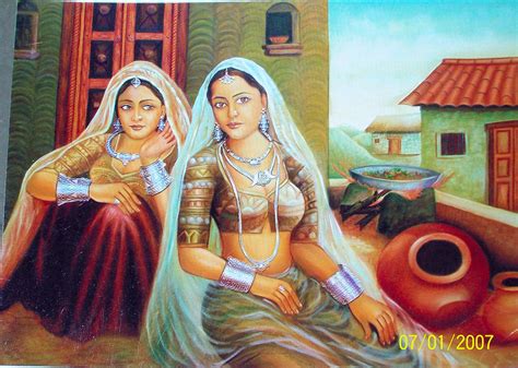 Indian Paintings Of Women And Men