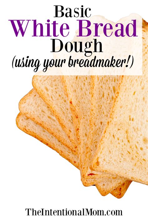 Basic White Bread Dough (using your bread maker!)