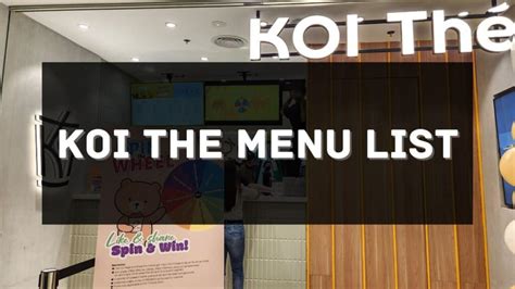 KOI The Menu Prices Philippines 2024 [Updated] — All About Philippines Menu