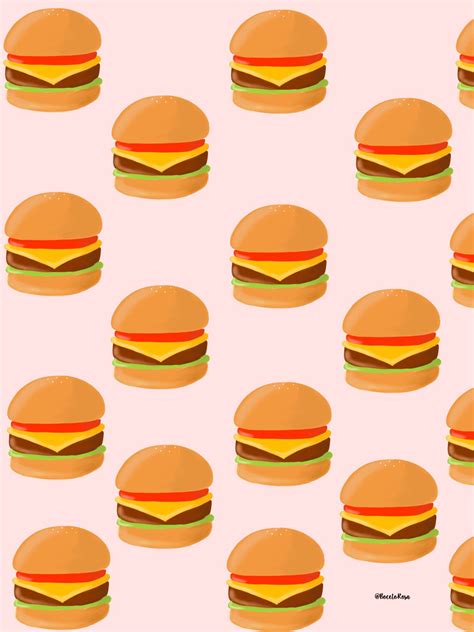 Burger Wallpaper for Ipad! 🍔 Ig: @BocetoRosa #Wallpaper #Ipad #burger # ...