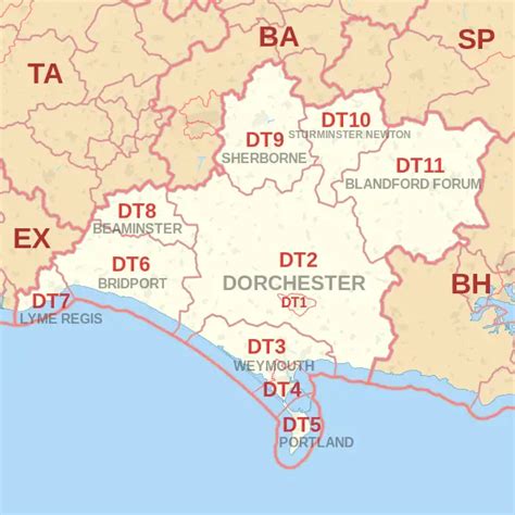 Dorchester postcode information - list of postal codes | PostcodeArea.co.uk