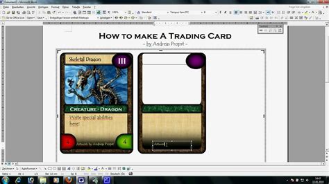 Trading Card Template Word Template Business regarding Trading Card ...