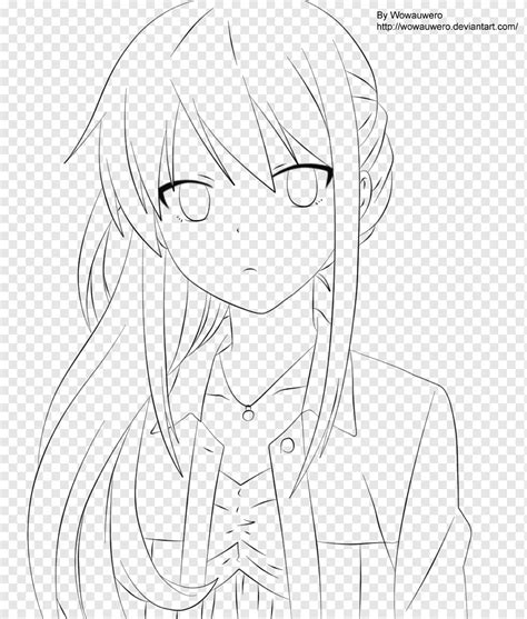 Line art Anime Drawing Chibi, line drawing, white, face, manga png ...