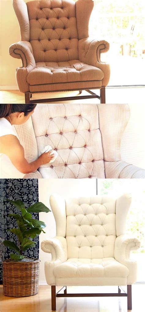 How to Paint Upholstery: Old Fabric Chair Gets Beautiful New Life - A ...