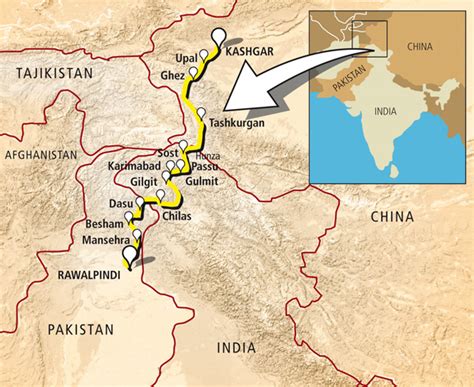 Karakoram India Map