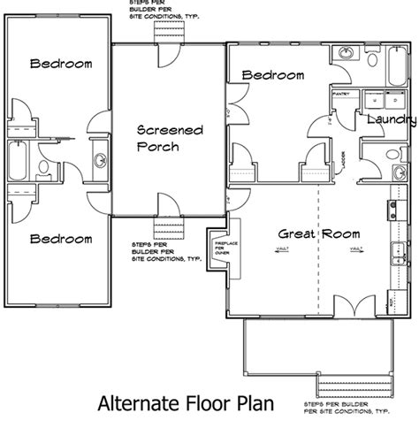 3 Bedroom Dogtrot House Plan - 92318MX | Architectural Designs - House ...