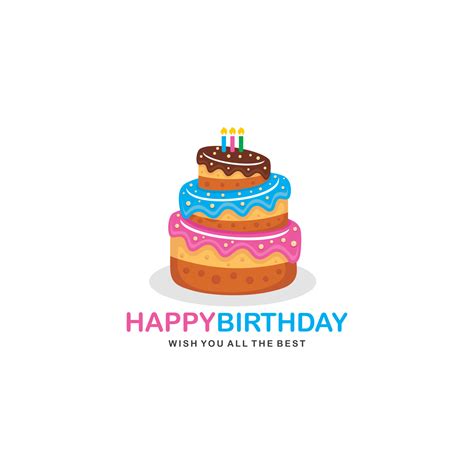 Discover 89+ birthday cake with logo - awesomeenglish.edu.vn