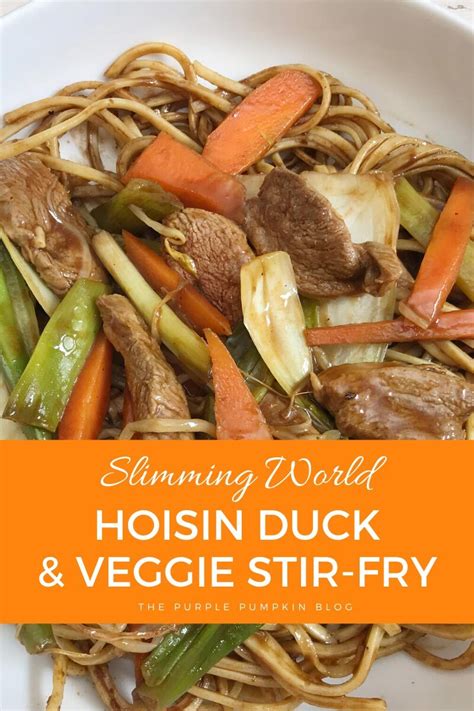 Hoisin Duck Stir-Fry with Vegetables & Noodles - Slimming World Friendly