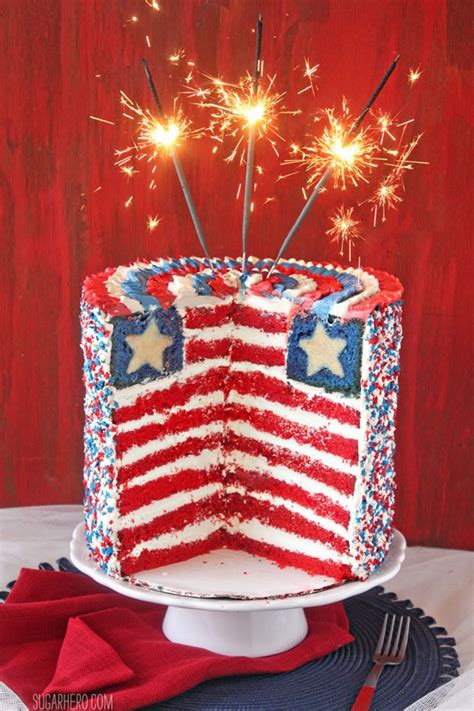 American Flag Cake - Celebrate & Decorate