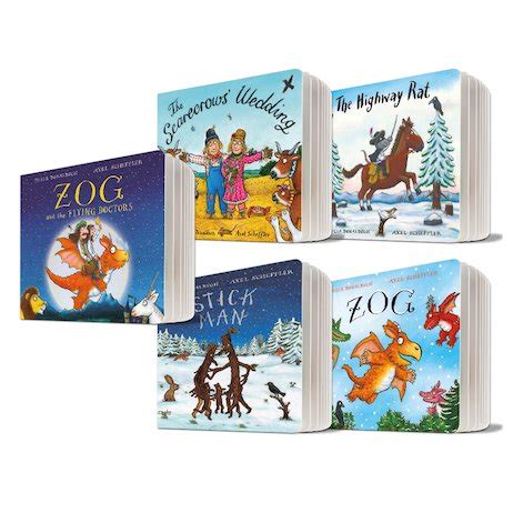 Julia Donaldson and Axel Scheffler Board Books Pack x 5 - Scholastic Shop