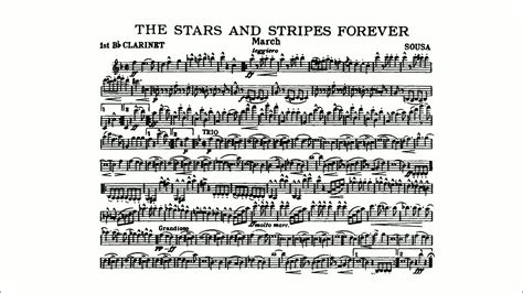 The Stars and Stripes Forever (Sousa, John Philip) 1st B flat clarinet ...