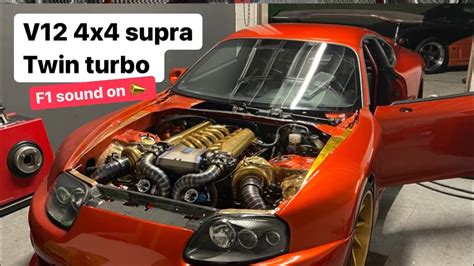 Mk4 Supra With Twin-Turbo V12 Has Nissan GT-R AWD, Makes 1000 HP on Dyno