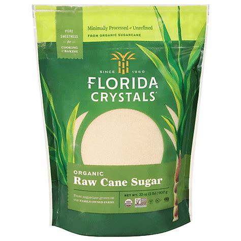 Florida Crystals Cane Sugar, Organic, Raw 32 g | Sugars & Sweeteners ...