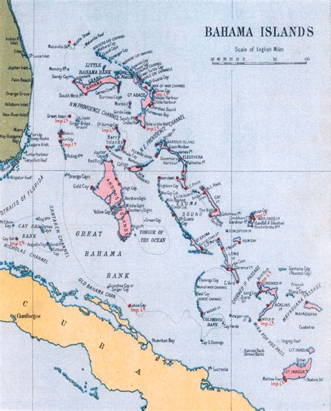 Isla Bahamas Mapa