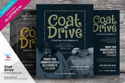 Coat Drive Flyer Templates