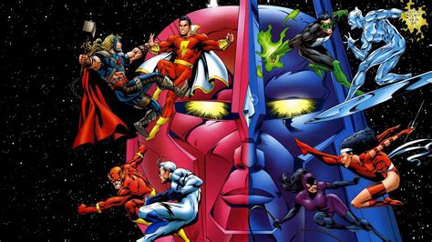 DC Comics vs Marvel superheroes HD wallpaper | Dc comics wallpaper, Dc ...