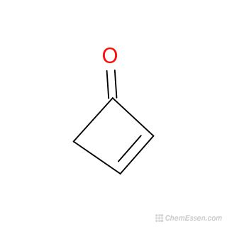 2-Cyclobutene-1-one Structure - C4H4O - Over 100 million chemical ...