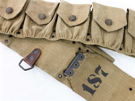 US M1903 EARLY CAVALRY Ammo Belt w/Eagle Snaps #1148 - 1903 and 1903 A3