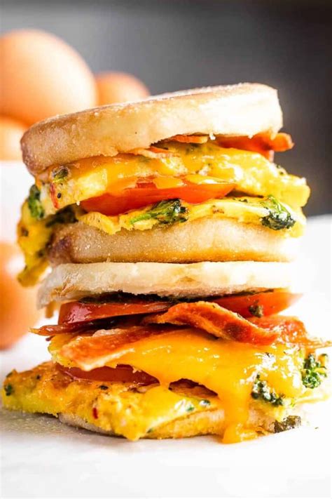 Easy Freezer Breakfast Sandwiches with Bacon | Diethood