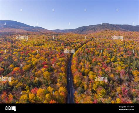 White Mountain National Forest fall foliage on Kancamagus Highway ...