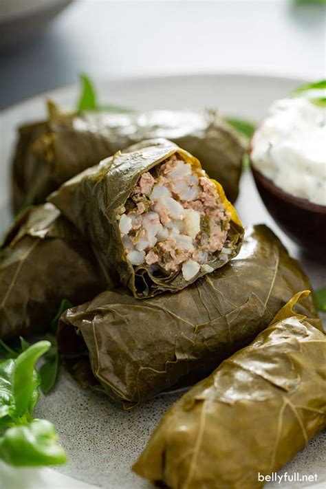 Homemade Dolma {Stuffed Grape Leaves} - Belly Full