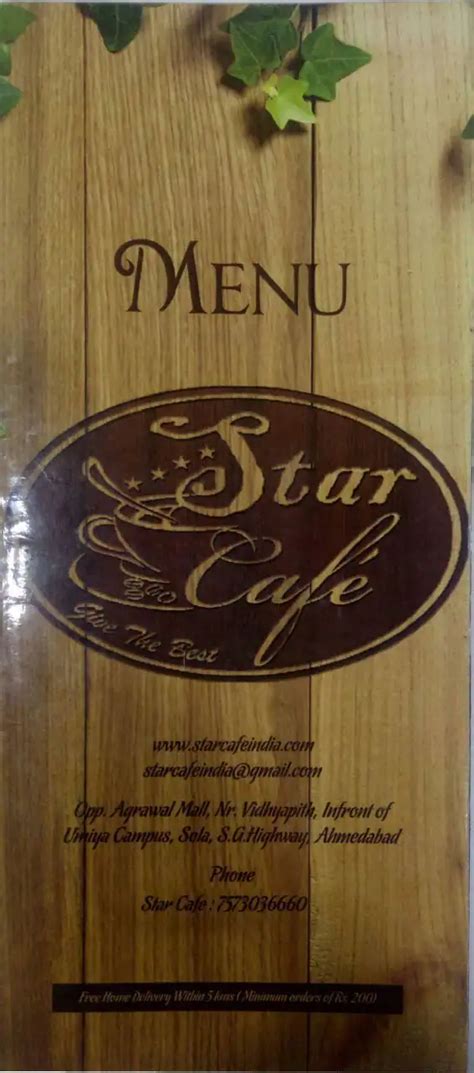 Star cafe Menu, Menu for Star cafe, Gota, Ahmedabad - Zomato