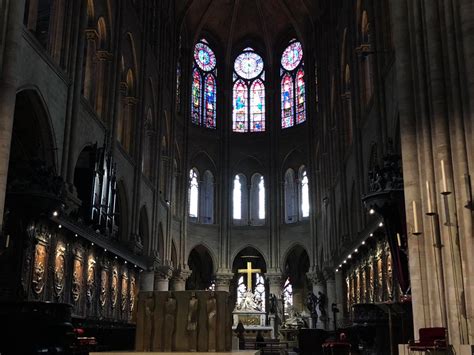 Photos show the beautiful interior of Paris' historic Notre Dame Cathedral