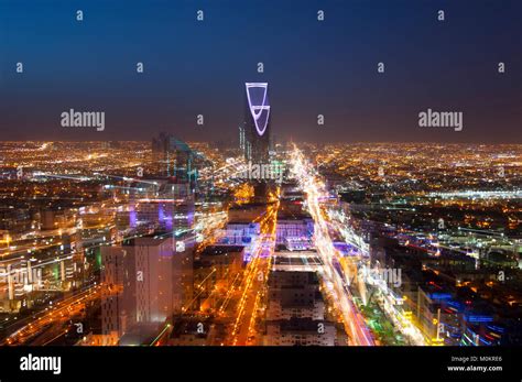 Riyadh skyline at night #3 Stock Photo - Alamy