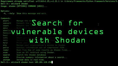 Search for Vulnerable Devices Around the World with Shodan [Tutorial ...