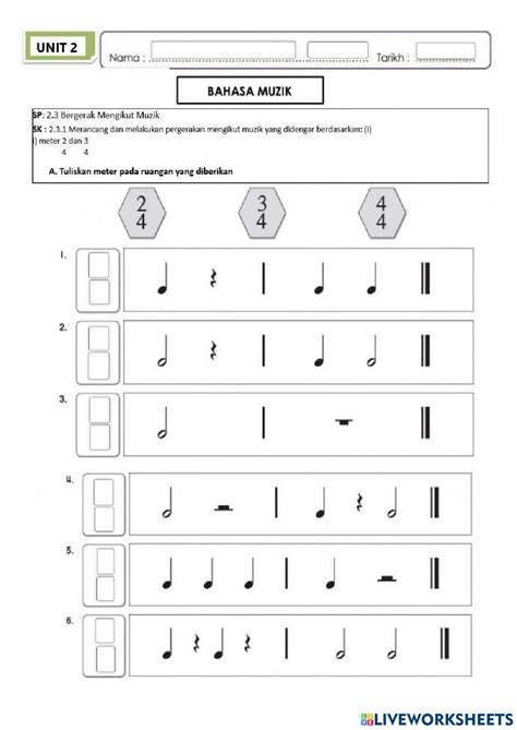 Meter online activity | Live Worksheets