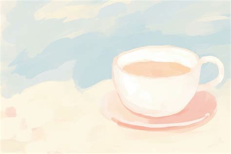 Aesthetic coffee cup background painting | Free Photo Illustration ...