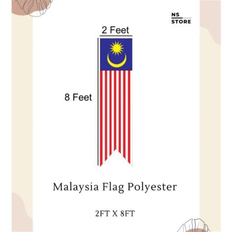 Malaysia Vertical Flag / Malaysia Flag / Bendera Malaysia Menegak 2Feet ...