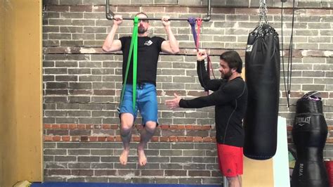 Resistance Band Assisted Pullups - YouTube