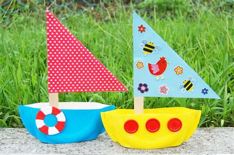 Paper Plate Sailboat | Kids' Crafts | Fun Craft Ideas | FirstPalette ...