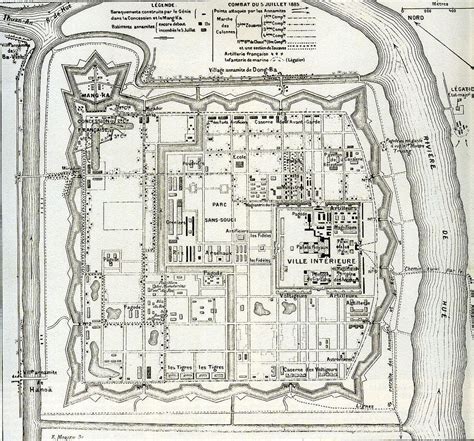 Hue - Plan de la Citadelle 1885 | Ancient vietnam, Vietnam history ...