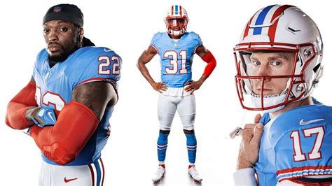 Tennessee Titans' throwback Houston Oilers uniforms reveal has NFL fans ...