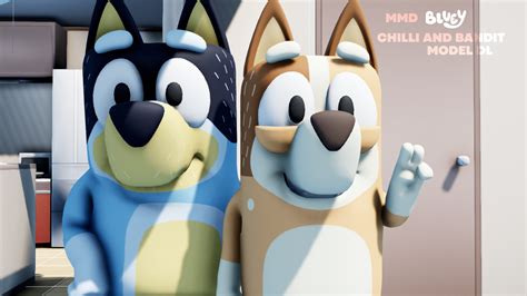 Bluey Chilli And Bandit by mariostar236 on DeviantArt