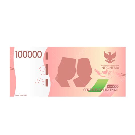 Gambar Uang Kertas Baru Tahun Emisi 2022 Seratus Ribu Rupiah Rp 100 000 ...