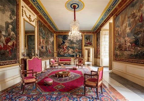 El Escorial.Salón en el Palacio de los Borbones | Interior español ...