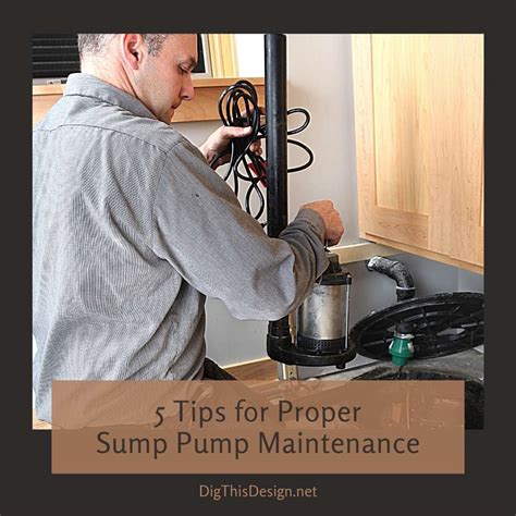 5 Tips for Proper Sump Pump Maintenance - Dig This Design