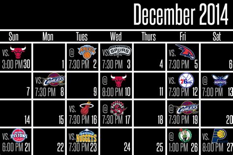 Brooklyn Nets Schedule, 2014-2015 Regular Season