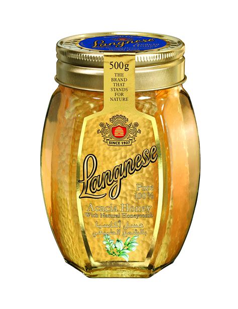 Buy Langnese Pure 100% Acacia Honey with Natural Honeycomb 500g Online ...