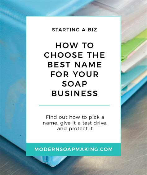 How To Choose The Best Name for Your Soap Business