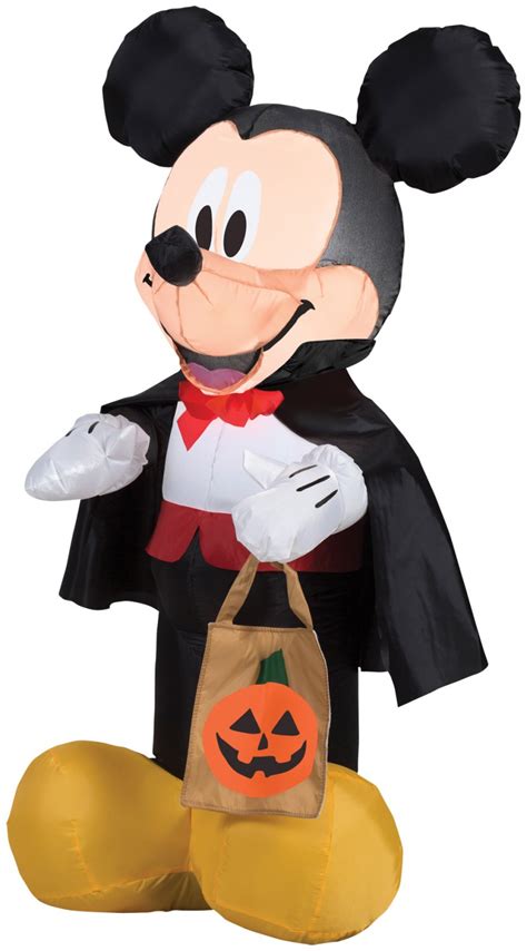 Mickey Mouse in Vampire Costume Airblown Inflatable Halloween Yard Decor