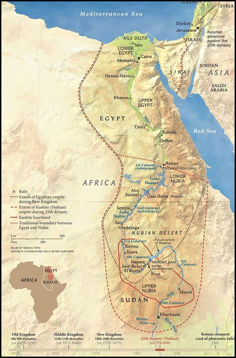 Kingdom Of Kush Meroe Map And Key