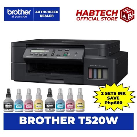 Brother DCP T520w Ink Tank Wireless 3 in 1 Printer - Print | Scan ...