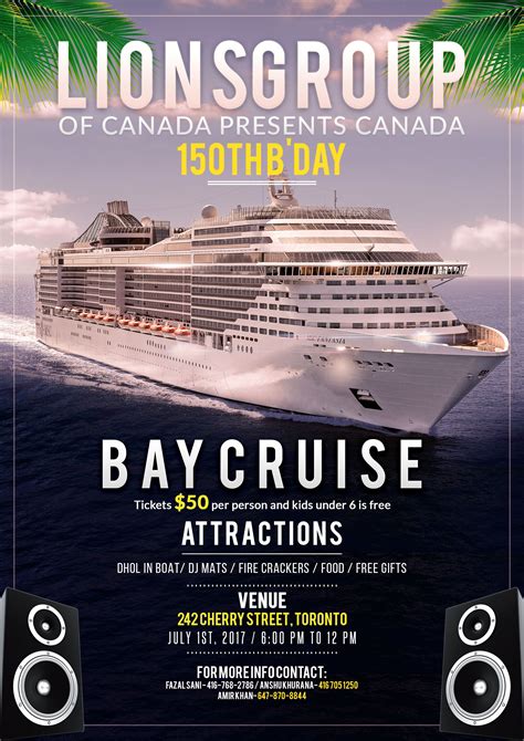 Lions Group Bay Cruise Poster Design #poster #posterdesign #art #design ...